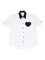 【MILKBOY】HEART POCKET SHIRTS/サックスストライプ