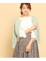 【WEB限定カラーあり】ハイツイストコットンカーディガン/ライトグリーン(021)