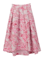 【スカート】カットジャガードスカート/ピンク