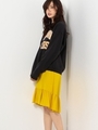〓JOC Pe ツイストツイル 切り替えスカート/YELLOW