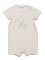 アニマルパークワンポイント baby ロンパース/PNK