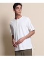 フリル付ヘンリーネックジャージ[ メンズ Tシャツ カットソー ]/ブラック(019)
