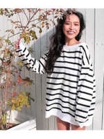 【ANAP】ボーダープルオーバー/ホワイト(001)