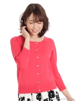 マルチボタンＲ／Ｎクールカーデ/ピンク