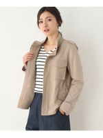 【洗える】ミリタリーブルゾン/グレー(012)