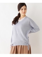 レースアップニット+レースタンクトップ/ライトブルー(091)