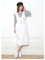レイヤードタイトワンピース(ホワイト)/ホワイト
