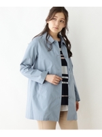 Aラインステンカラーコート/ライトブルー(091)