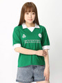 WEGO/襟付きサッカーTシャツ