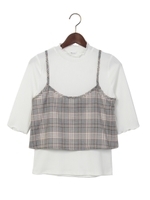 キャミＳＥＴ／Ｔシャツ/ギンガム