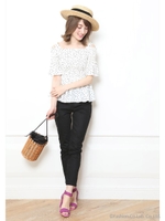 スキニーパンツ/ブラック