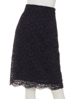 スカラレースタイトスカート/ネイビー