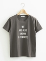 ロゴプリントTシャツ/モカ