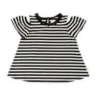 トドラー ストライプコールドショルダートップ