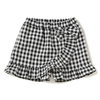 リボンつきラップ風キュロット