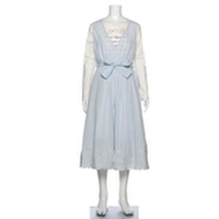 【30%OFF】リボンつき裾刺しゅう入りオールインワン