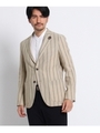 砂子縞柄シングルジャケット[ メンズ ジャケット ]/ベージュ(354)