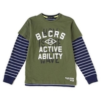 【30%OFF】重ねロゴプリント半袖Tシャツ×長袖Tシャツセット