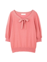 ◆大きいサイズ◆ラメボウタイニット/レッド(100)