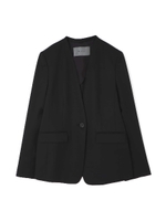 [WEB限定商品]《B ability》メリノウールギャバノーカラージャケット/ブラック(010)