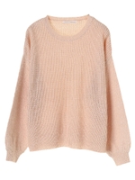 ・フェザーニットプルオーバー/ライトベージュ