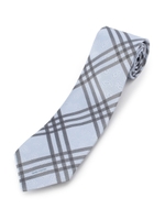 チェック×ペイズリータイ[メンズ ネクタイ]/ライトブルー(991)