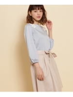 バイオシルケットスムースカットソー/ライトブルー(091)