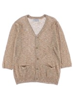 コットンリネン7分袖カーディガン