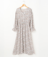 小花ロングガウンワンピース