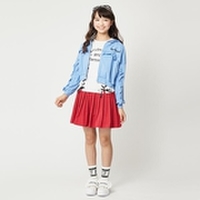 フリルつきジップパーカー