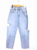 リメイククラッシュデニムパンツ リメイク      