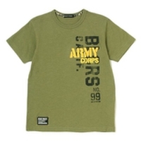 ARMYロゴモチーフつきTシャツ