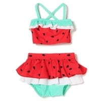 新生児女児スイカ水着