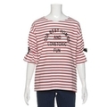 ロゴ入りボーダーTシャツ