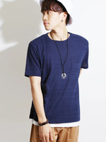 WEGO/アクセ付きアンサンブルジャガードTシャツ