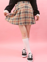 WC/チェックプリーツスカパン