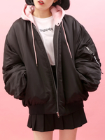 WC/フード付き中綿MA-1