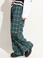 WEGO/チェックワイドパンツ