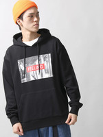 WEGO/ストリートボックスロゴプルパーカー