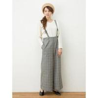 【50%OFF】【LIEN】サスペンダーつきワイドパンツ