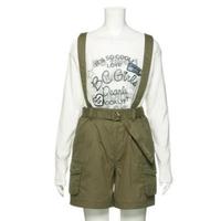 【50%OFF】サスペンダーつきカーゴキュロット