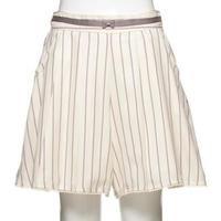 【50%OFF】ストライプ柄キュロット