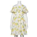 【50%OFF】ラッフル肩開きワンピース
