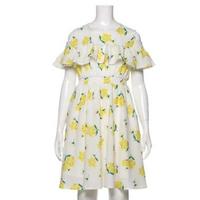【50%OFF】ラッフル肩開きワンピース