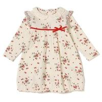 オーガニックコットン 野いちご柄ワンピース