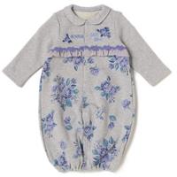 【40%OFF】バラ柄2WAY裏毛カバーオール