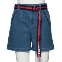 【50%OFF】ロゴベルトつきポケットショートパンツ
