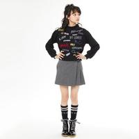 ロゴ入り裏毛トレーナー