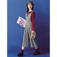 胸当てつきワイドパンツ