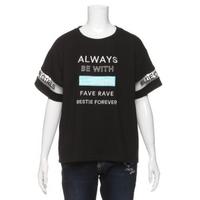 【30%OFF】袖チュールボックスロゴTシャツ